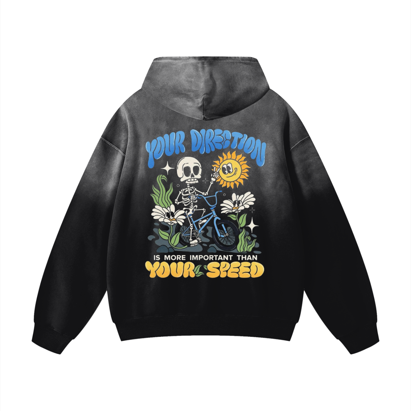 Slow Down Men's Graphic Hoodie