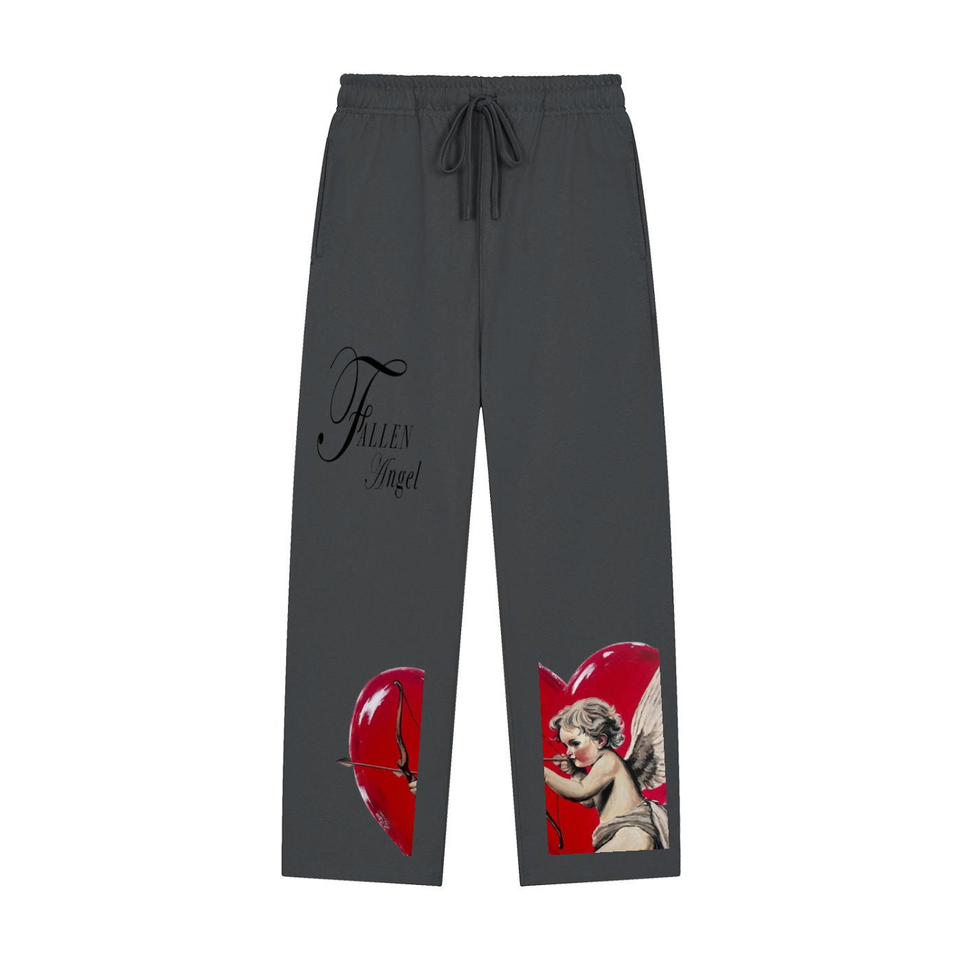 Solid Color Straight-Leg Sweatpants