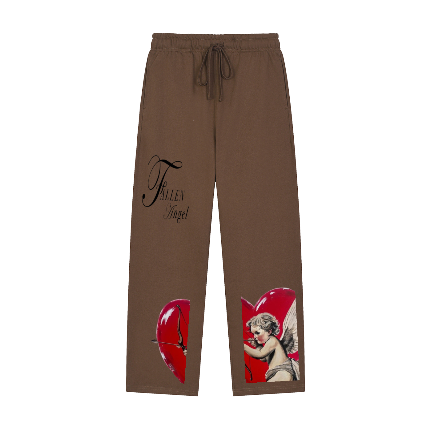 Solid Color Straight-Leg Sweatpants