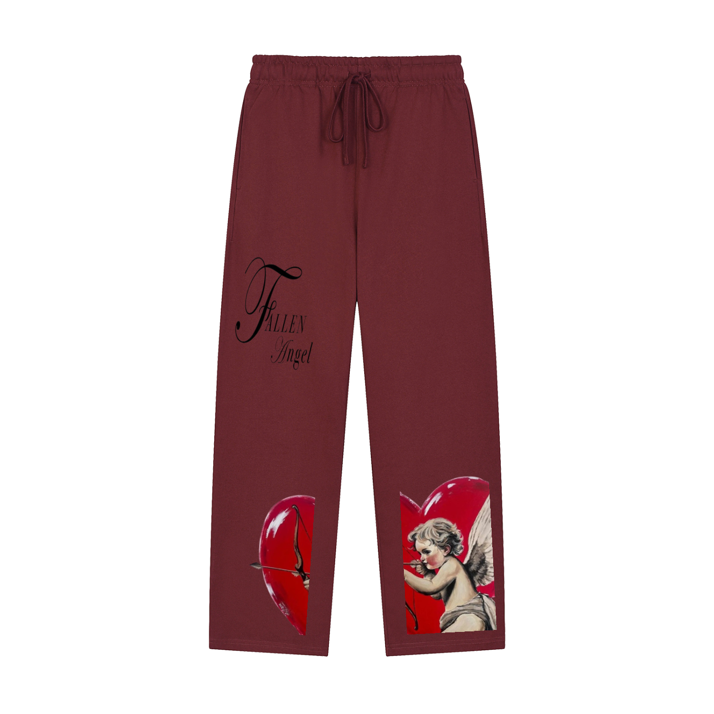 Solid Color Straight-Leg Sweatpants