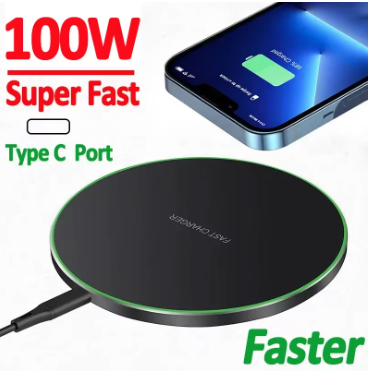 100W Fast Wireless Charger Pad For iPhone