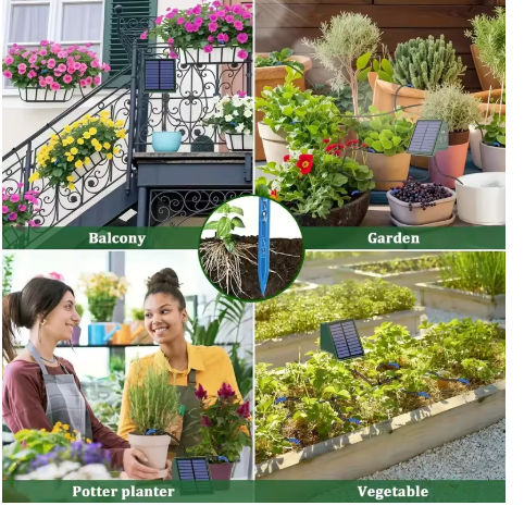 1pc DIY Solar-Powered Automatic Drip Irrigation System