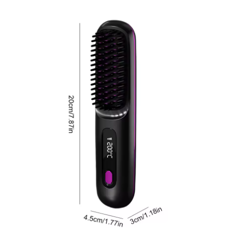 Cordless Hair Straightener Portable Straightener Brush