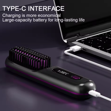 Cordless Hair Straightener Portable Straightener Brush