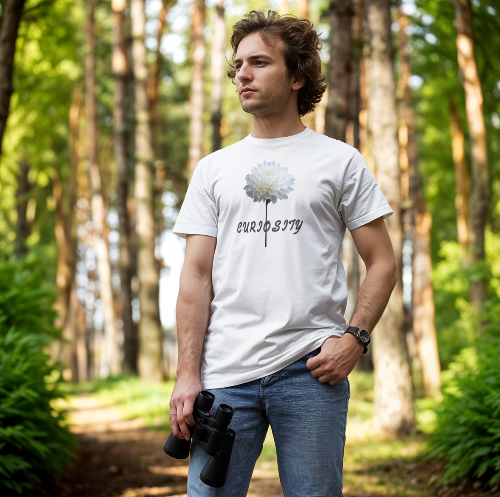 Men's Curiosity Short Sleeve T-Shirt 100% COTTON