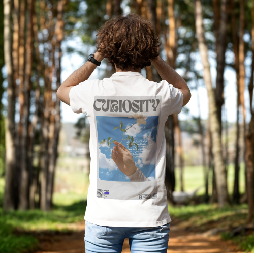 Men's Curiosity Short Sleeve T-Shirt 100% COTTON