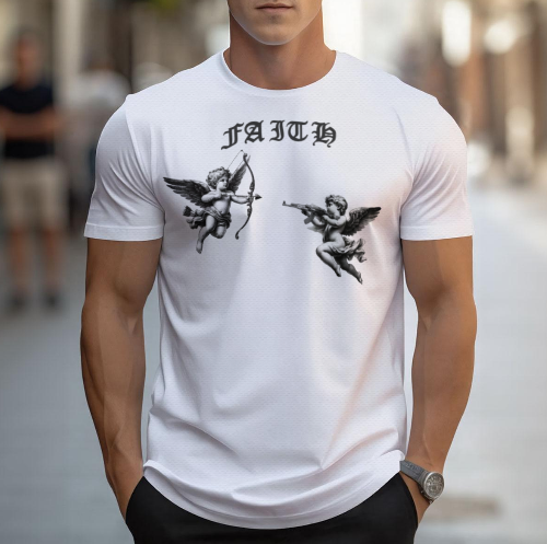 All-Over Print Men's Faith Short Sleeve T-Shirt