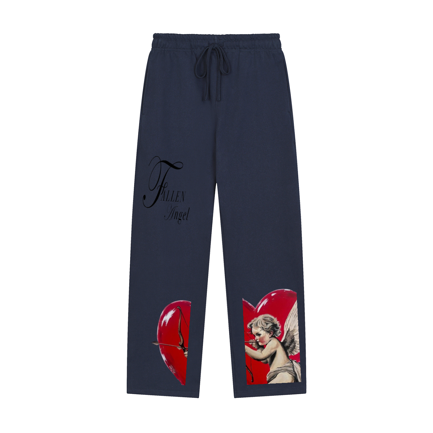 Solid Color Straight-Leg Sweatpants